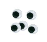 Yeux mobiles graine creative forme ronde coloris noir non  adhesifs 9mm 100 pieces