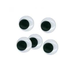 Yeux mobiles graine creative forme ronde coloris noir non  adhesifs 9mm 100 pieces