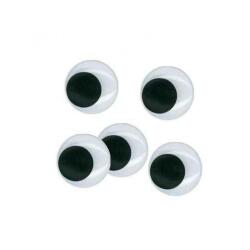 Yeux mobiles graine creative forme ronde coloris noir non  adhesifs 9mm 100 pieces