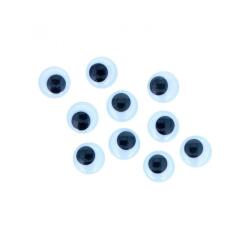 Yeux mobiles fontorpin ronds adhesifs diametre 15mm        coloris noir sachet de 48     unites