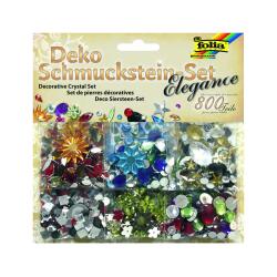 Pierres decoratives folia a coller theme noel sachet de   800 unites