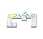 Jeu de 28 dominos cayro bois 2 a 4 joueurs coloris pastels