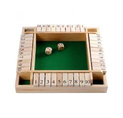 Jeu de d s culture club shut the box 4 joueurs