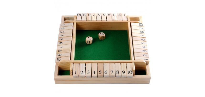Jeu de d s culture club shut the box 4 joueurs