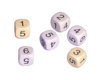 Jeu de 6 des culture club chiffres de 1 a 6 16 mm