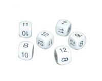 Jeu de 6 des culture club chiffres 7 a 12 16 mm