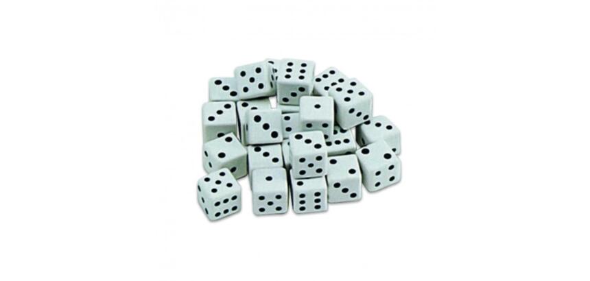 Lot de des arete 12mm clulture club 25 unites