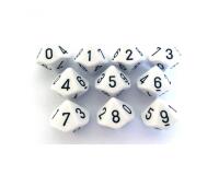 Lot de des a 10 faces culture club de 0 a 9 10 unites