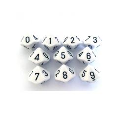 Lot de des a 10 faces culture club de 0 a 9 10 unites