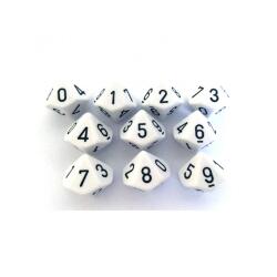 Lot de des a 10 faces culture club de 0 a 9 10 unites