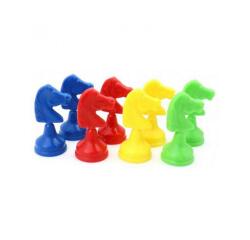 Jeu petits chevaux culture club 8 pieces 4 coloris       assortis