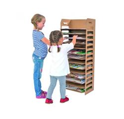 Seche dessin culture club en carton 14 etageres