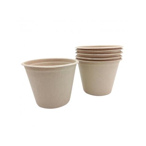 Lot de pots en cellulose culture club 100% organique   et recyclable contenance      425ml 10 unites