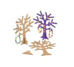 Arbre a bijoux culture club en bois avec support a monter hauteur 19cm coloris naturel