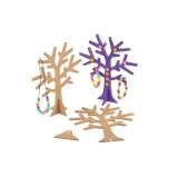 Arbre a bijoux culture club en bois avec support a monter hauteur 19cm coloris naturel