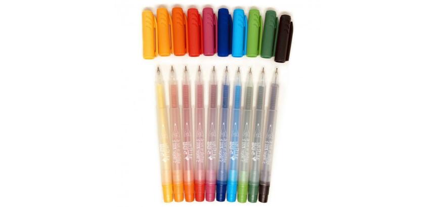 Etui feutres ecriture recycles ulmann pointe 0,4mm  10 unites coloris assortis