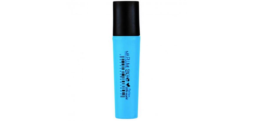 Surligneur plat recycle ulmann pointe biseautee trait de 1.5 a 5 mm corps pp        coloris bleu