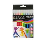 Pochette feutres de coloriage ulmann pointe moyenne bloquee 12 unites coloris assortis