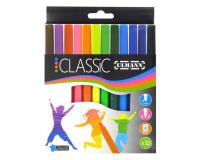 Pochette feutres de coloriage ulmann pointe large bloquee   12 unites coloris assortis