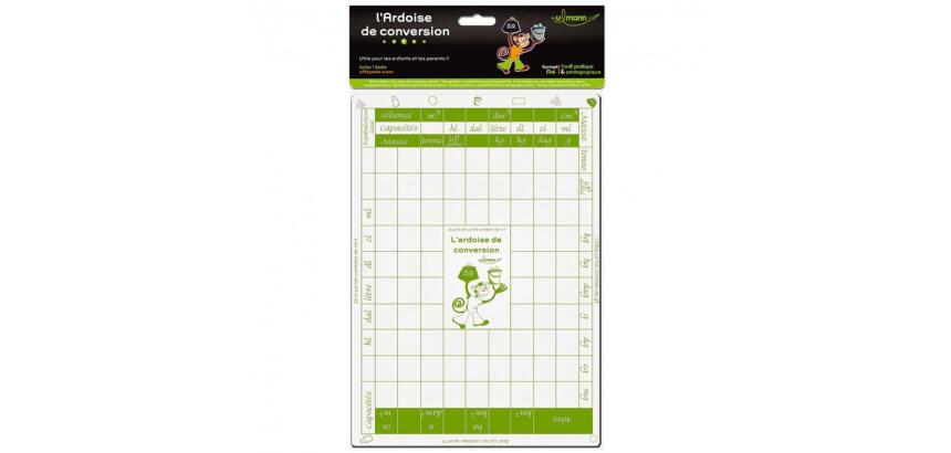 Ardoise pedagogique de conversion ulmann  21x29,7cm
