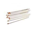 Lot crayons blancs ulmann pour ardoises noires et       pierre 12 unites dont 2       gratuits