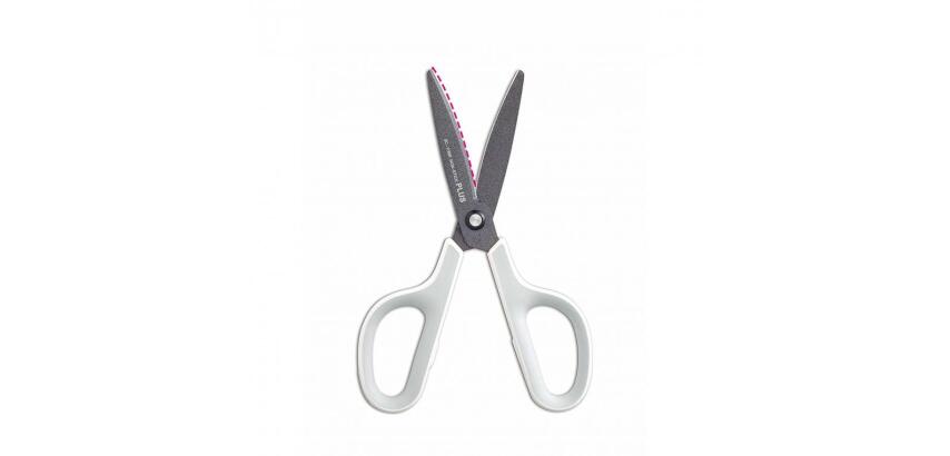 Ciseaux droitiers bouts arrondis Plus Japan Fit Cut Curve Fluor 17,5 cm