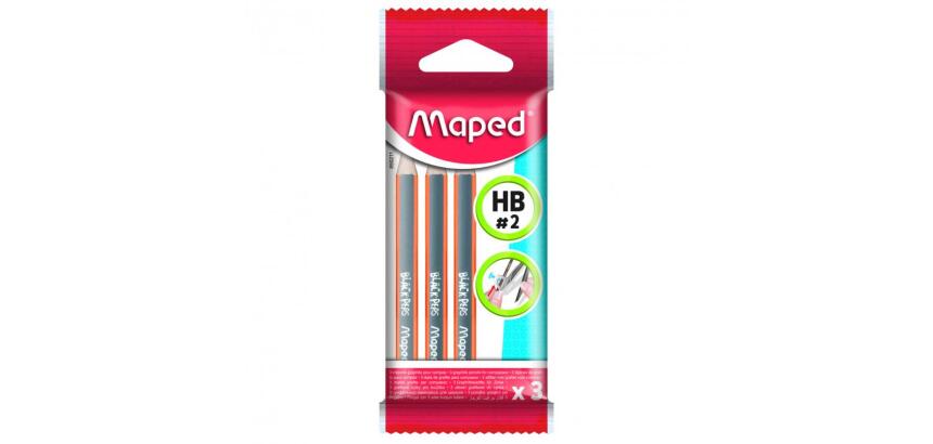 Mini crayon pour compas maped lot de 3 unites