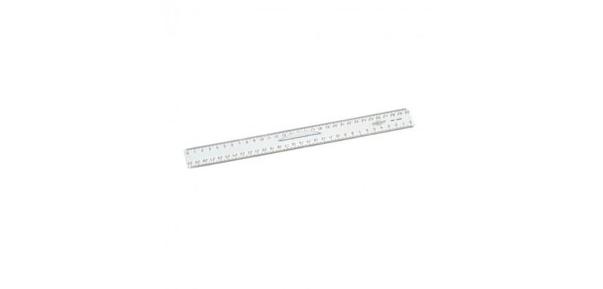 Triple decimetre faibo plastique incolore