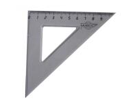 Equerre faibo plastique incolore 45  hypotenuse 16 cm