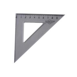 Equerre faibo plastique incolore 45  hypotenuse 16 cm