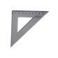 Equerre faibo plastique incolore 45  hypotenuse 16 cm