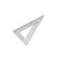 Equerre faibo plastique incolore 60  hypotenuse 16 cm