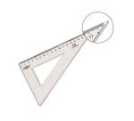 Equerre faibo plastique incolore 45  hypotenuse 20 cm
