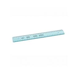 Regle faibo plastique incolore 30 cm