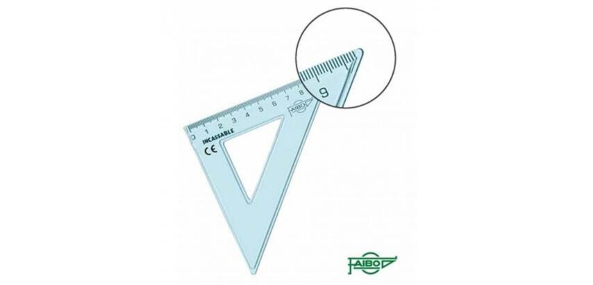 Equerre incassable faibo 45 hypotenuse 16 cm