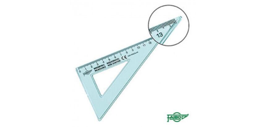 Equerre incassable faibo 60 hypotenuse 16 cm