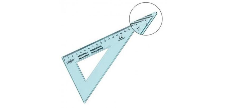 Equerre incassable faibo 60 hypotenuse 20 cm