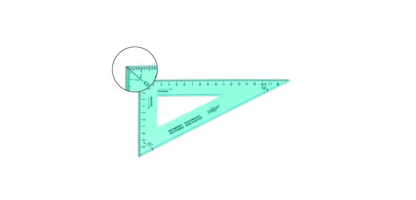 Equerre incassable faibo double graduation 60  21 cm