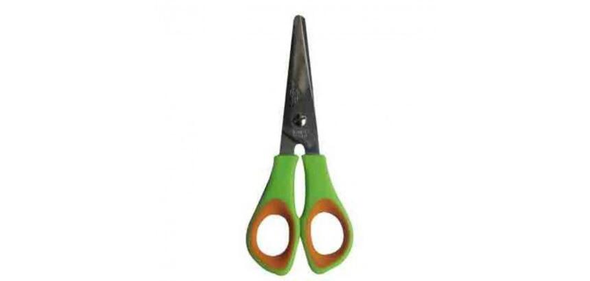 Ciseau scolaire faibo bi matiere bouts ronds lame inox traite 14cm