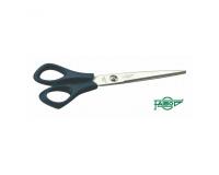 Ciseau bureau faibo acier inoxydable anneaux plastique  bouts pointus tous usages     17cm