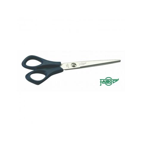 Ciseau bureau faibo acier inoxydable anneaux plastique  bouts pointus tous usages     17cm