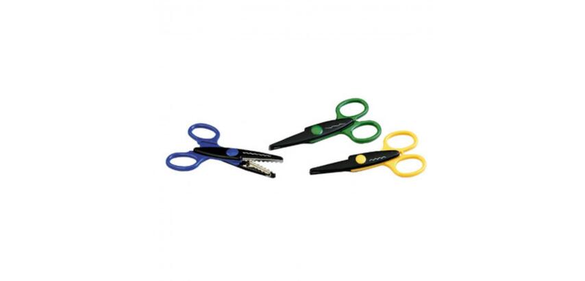 Ciseau cranteur faibo 7 coupes differentes 13cm lot   de 7 unites