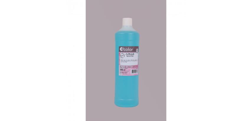 Colle naturelle o'color invisible norme en 71 7 papiercarton coloris bleu flacon 1l