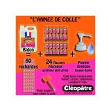Colle transparente cleopatre sans solvant base eau         classpack 24 flacons 80g 5kg  colle transparente + 1 pompe