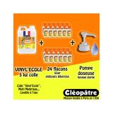 Colle vinylique cleopatre vinyl ecole rapide multi      materiaux sans                solvantclasspack 24 flacons