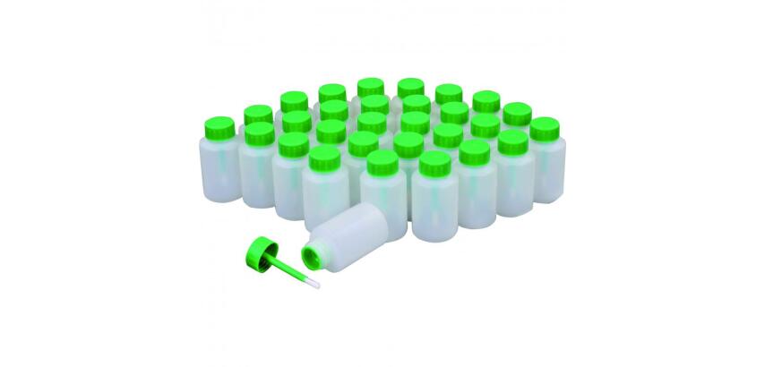 Flacon pinceaux o'color vide contenance 80ml lot de 15     unites
