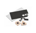 Aimant adhesif faibo pour magnets pastilles             predecoupees 20x20mm planche  de 50 pastilles