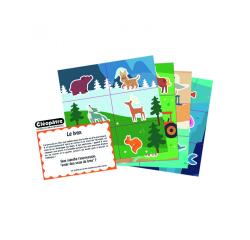 Bon point cleopatre images animaux dessines 9x6cm lot de 120 unites