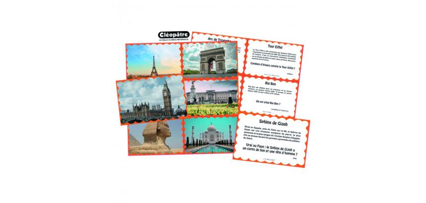 Bon point cleopatre photos monuments 9x6cm lot de 120    unites