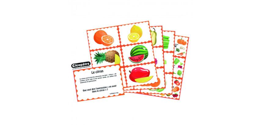 Bon point cleopatre images aliiments fruits legumes      9x6cm lot de 120 unites
